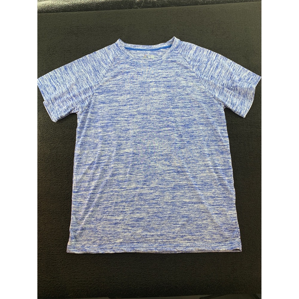 Alleson Athletic Blue‎ Heathered Raglan Short Sleeve T-Shirt